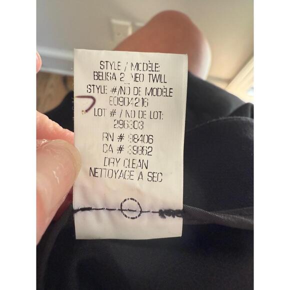 Theory Trousers Womens Size 2 Black Belisa 2 Neo Twill Tailored Fit Classic Chic - Picture 8 of 8